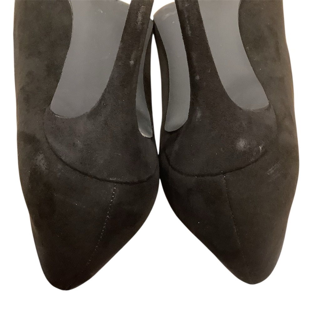 JustFab Elegant Black Suede Women's Pumps Shoes Size 9 - Picture 8 of 10